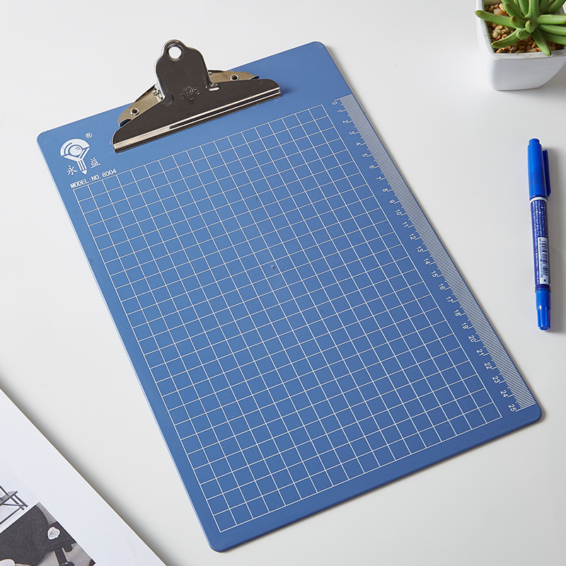 Yongyi Factory Wholesale Plastic Board Folder A4a5a6 Office Writing Pad Clip Menu Clip File Storage Folder Record Board