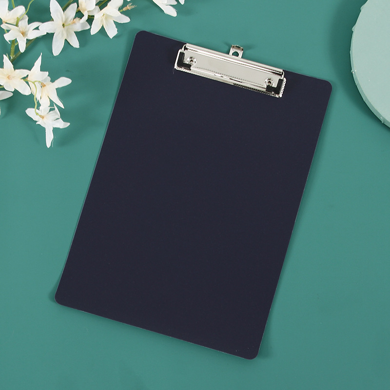Pp Hanging Material Plate Holder A4 Folder Student Writing Base Plate Black Plastic Elastic Menu Bill Plate Holder