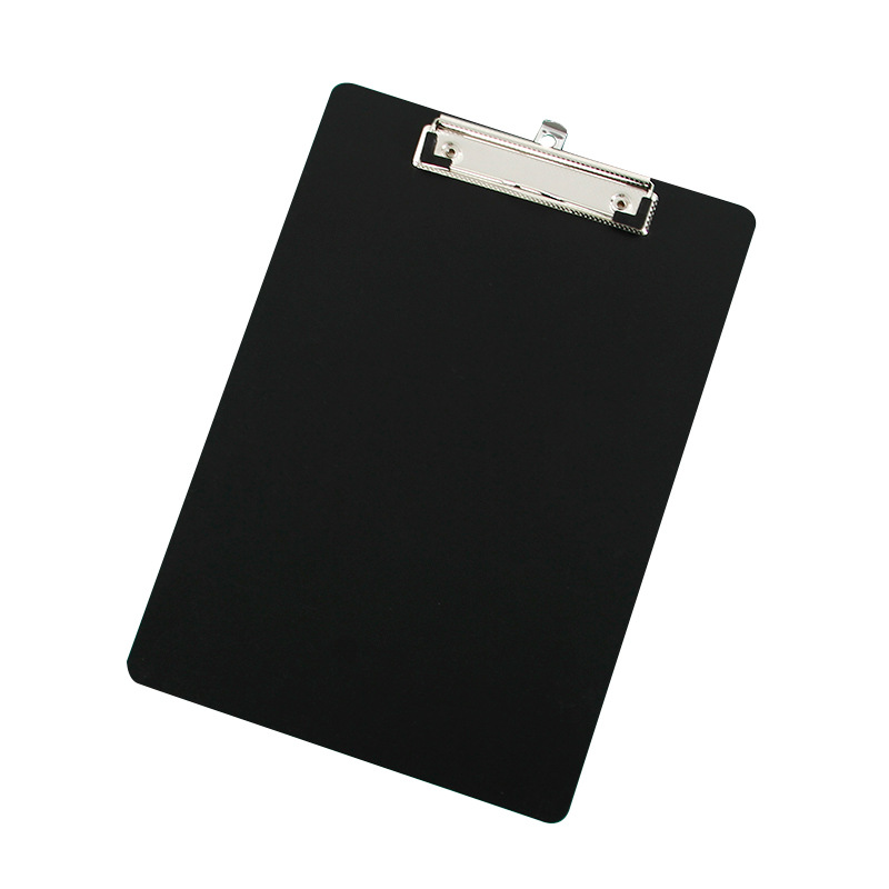 Pp Hanging Material Plate Holder A4 Folder Student Writing Base Plate Black Plastic Elastic Menu Bill Plate Holder