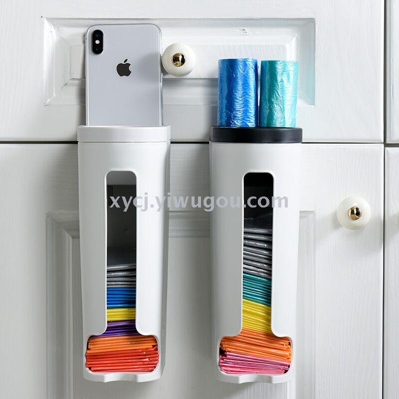 Garbage bag storage artifact plastic bag storage box kitchen bag box