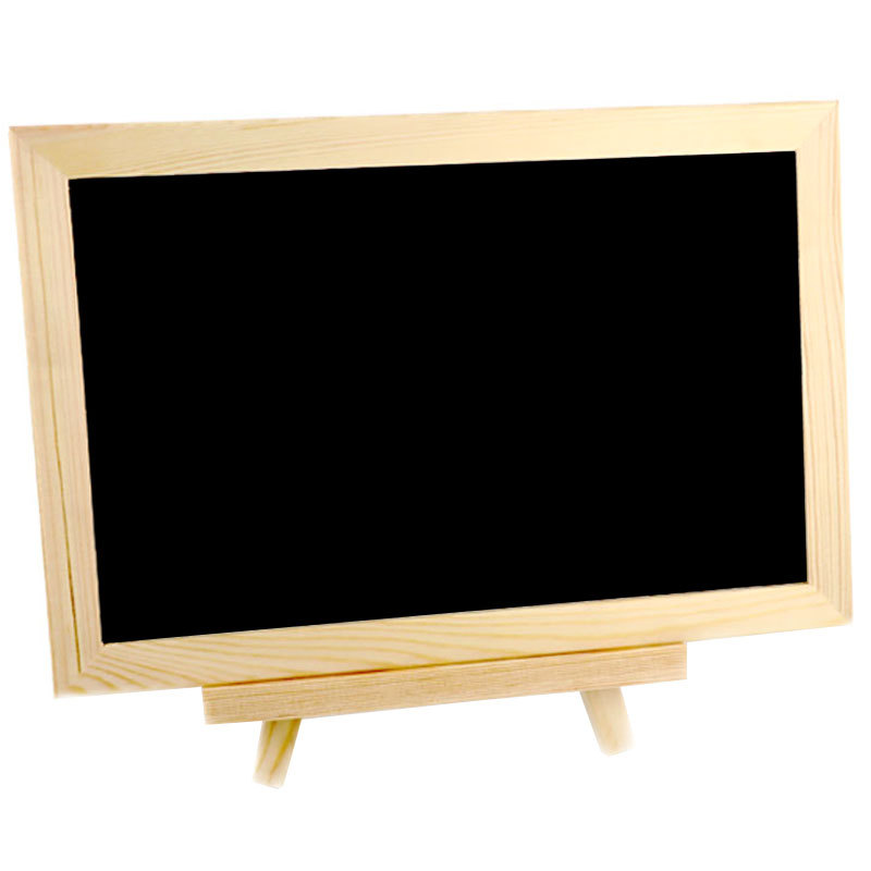 Creative Countertop Desktop Wooden Small Blackboard Wooden Milk Tea Shop Hanging Menu Home Message Children Graffiti Drawing Board