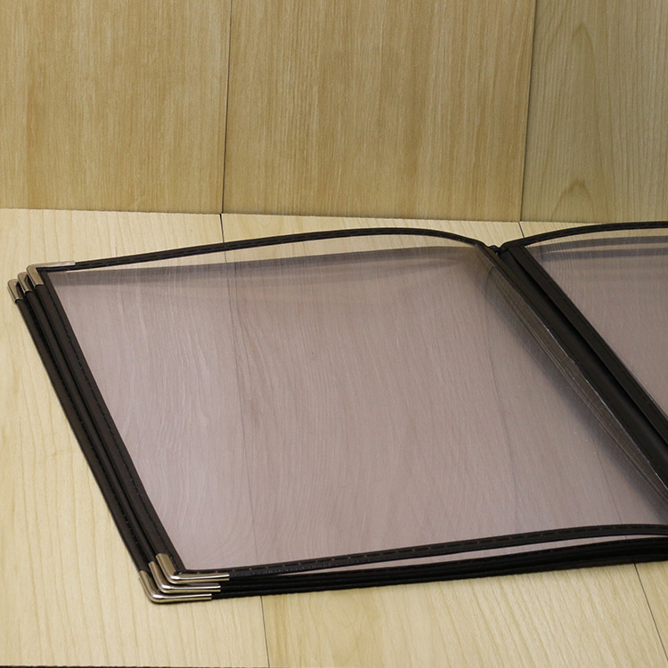Western-Style Recipe Book Menu Clip Transparent PVC Recipe Book A4 Price Book Menu Western-Style Recipe Book Menu Clip Transparent PVC Recipe Book A4 Price Book Menu