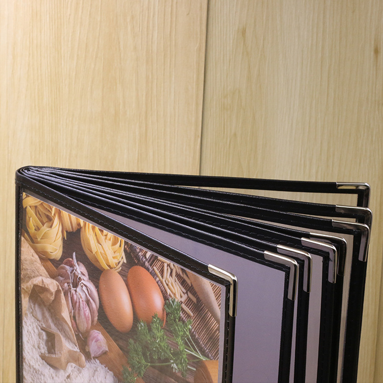 Western-Style Recipe Book Menu Clip Transparent PVC Recipe Book A4 Price Book Menu Western-Style Recipe Book Menu Clip Transparent PVC Recipe Book A4 Price Book Menu