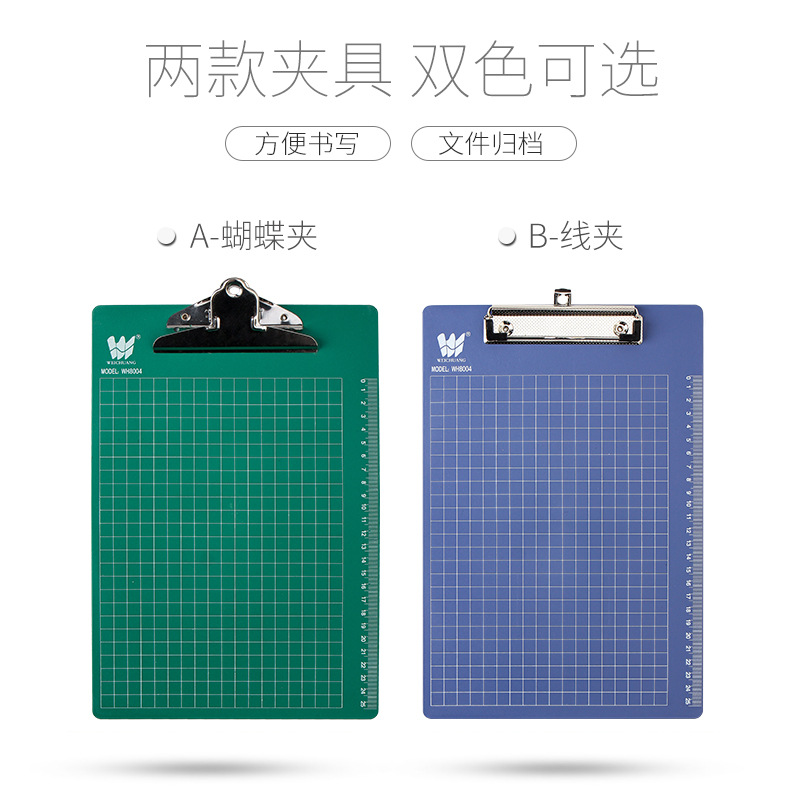 File Folder A4 Card Holder A6 Hanging Writing Pad Ticket Clips A5 Hanging Menu Plastic Writing Pad Clip