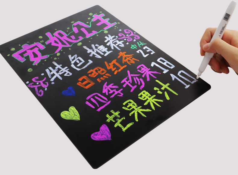 Creative Hand-Painted Small Blackboard Graffiti Drawing Board Restaurant Menu Brand Desktop Table Stand Wooden Base Meal Card Erasable Creative Hand-Painted Small Blackboard Graffiti Drawing Board Restaurant Menu Brand Desktop Table Stand Wooden Base Meal Card Erasable