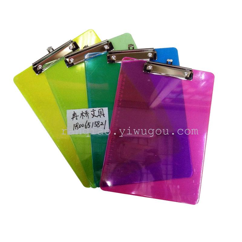 Manufacturer direct A4 plastic writing board folder PP menu clip writing board custom logo