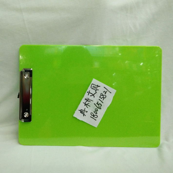 Manufacturer direct A4 plastic writing board folder PP menu clip writing board custom logo