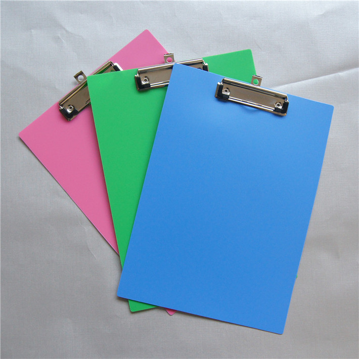 Manufacturer direct A4 plastic writing board folder PP menu clip writing board custom logo