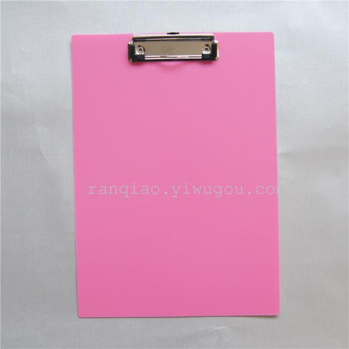 Manufacturer direct A4 plastic writing board folder PP menu clip writing board custom logo