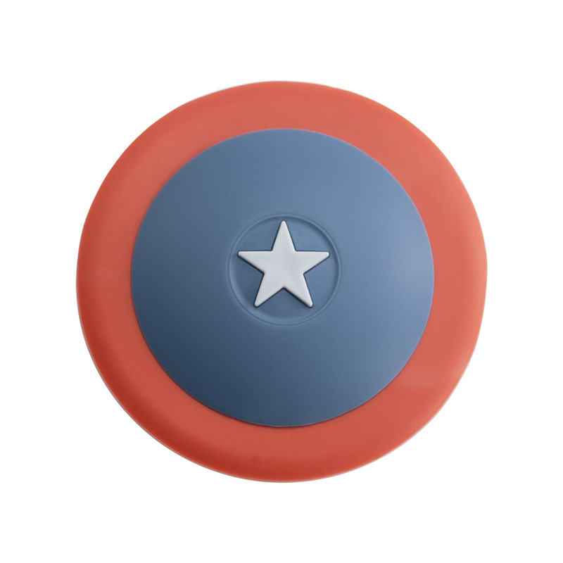 8 Press Shield Floor Drain Cover Silicone Floor Drain Filter Screen Toilet Sewer Blocking Prevention Water Lock Factory Wholesale