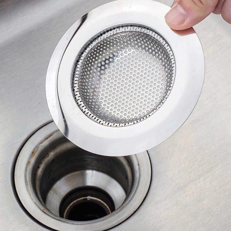 Stainless Steel Kitchen Sink Sewer Filter Screen Floor Drain Strainer Hair Hair Anti-Blocking Dregs Filter