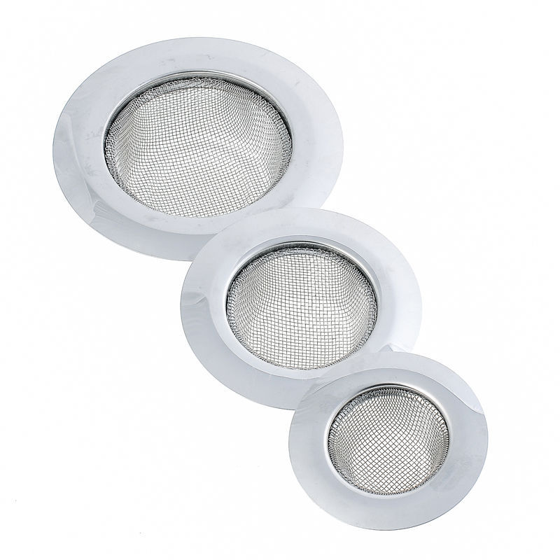Stainless Steel Kitchen Sink Sewer Filter Screen Floor Drain Strainer Hair Hair Anti-Blocking Dregs Filter