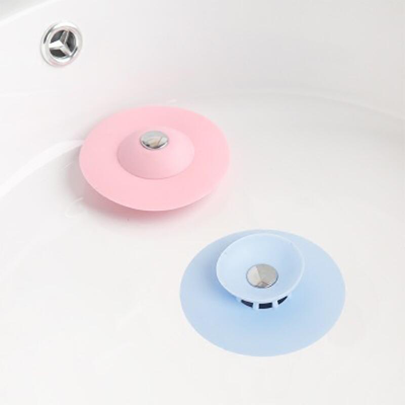 Kitchen Press Bounce Closed Silicone Floor Drain Bathroom Deodorant Anti-Blocking Plastic Water Channel Filter Floor Drain Core