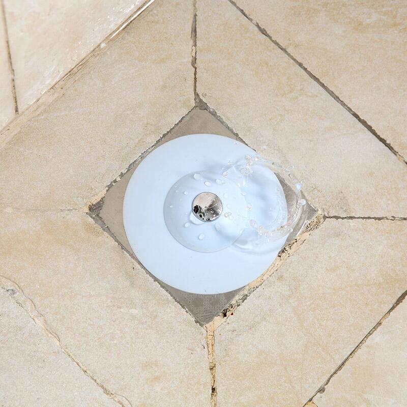 Kitchen Press Bounce Closed Silicone Floor Drain Bathroom Deodorant Anti-Blocking Plastic Water Channel Filter Floor Drain Core