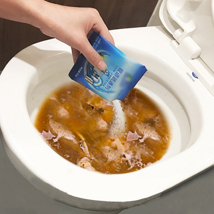 New Pipe Dredge Agent Kitchen Floor Drain Toilet Clog Freshener Oil Stain Agent Wholesale