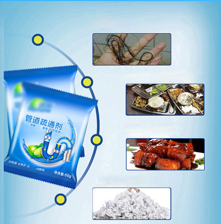 New Pipe Dredge Agent Kitchen Floor Drain Toilet Clog Freshener Oil Stain Agent Wholesale New Pipe Dredge Agent Kitchen Floor Drain Toilet Clog Freshener Oil Stain Agent Wholesale