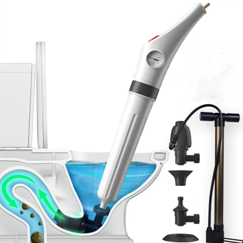 Toilet pipe dredger one blow through pneumatic toilet floor drain drain dredger tiger travel quick pass high pressure