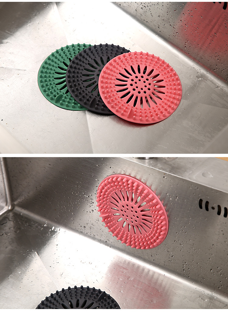 Home Bathroom Silicone Floor Drain Bathroom Sewer Anti-Blocking Floor Drain Kitchen Sink Filter Net Home Bathroom Silicone Floor Drain Bathroom Sewer Anti-Blocking Floor Drain Kitchen Sink Filter Net