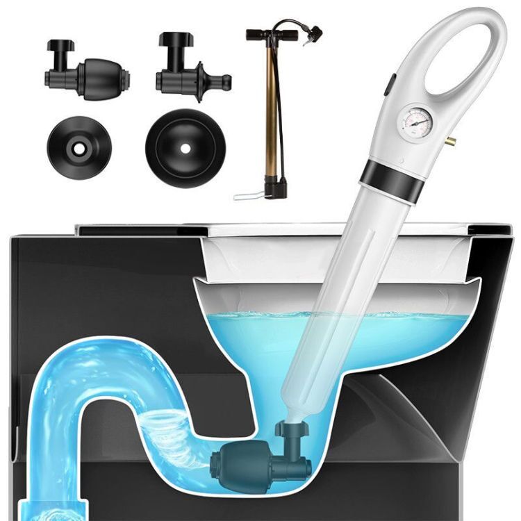 Toilet Pipe Dredge Toilet Plunger Pneumatic Toilet Floor Drain Sewer Dredge Gadgets Tiger Speed Dredge High Pressure