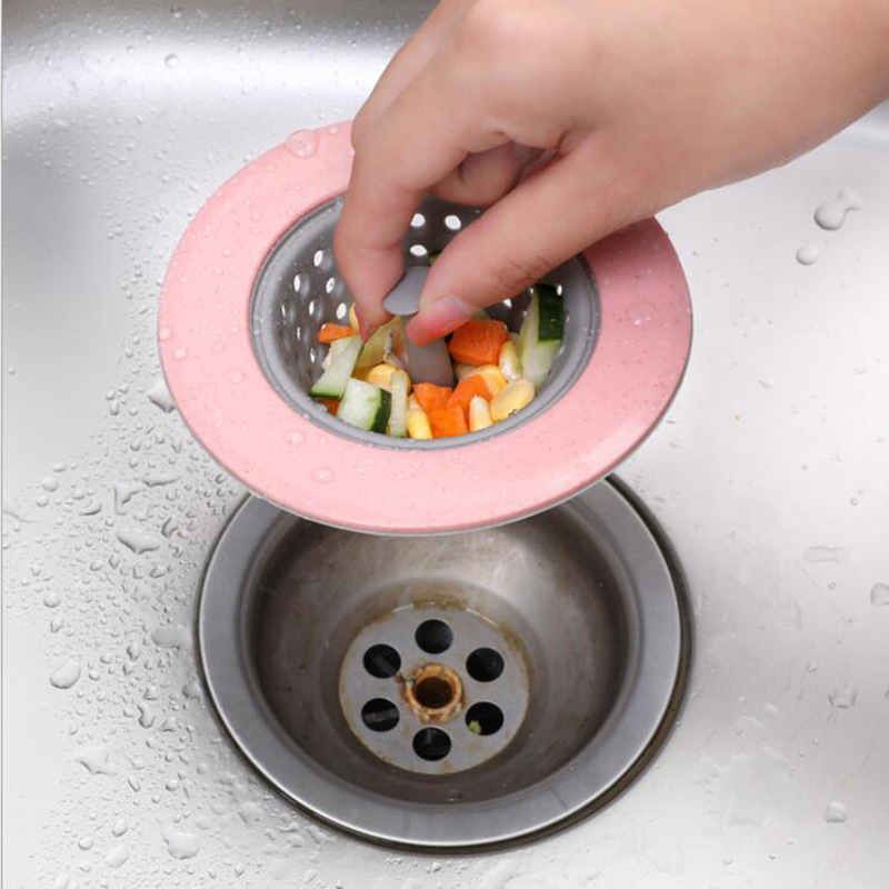 Kitchen Dishwashing Vegetable Washing Sink Filter Sink Portable Floor Drain Cover Sink Sewer Anti-Blocking Hair Filter Net