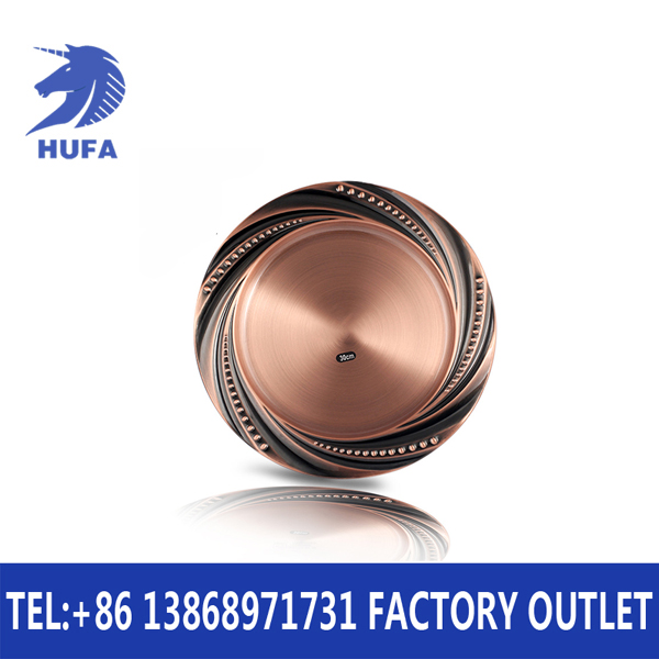 Interleaved rose gold pearl disc stainless steel, copper disc process plate hookah tray stainless steel plate