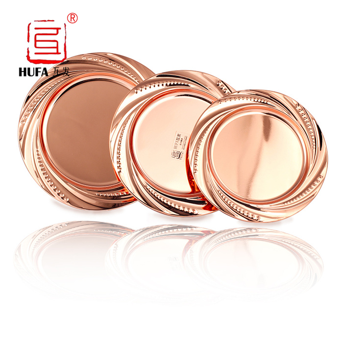 Interleaved rose gold pearl disc stainless steel, copper disc process plate hookah tray stainless steel plate Interleaved rose gold pearl disc stainless steel, copper disc process plate hookah tray stainless steel plate