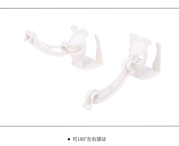 Kitchen cabinet door garbage bag rack garbage storage rack bracket suspension folding hook plastic