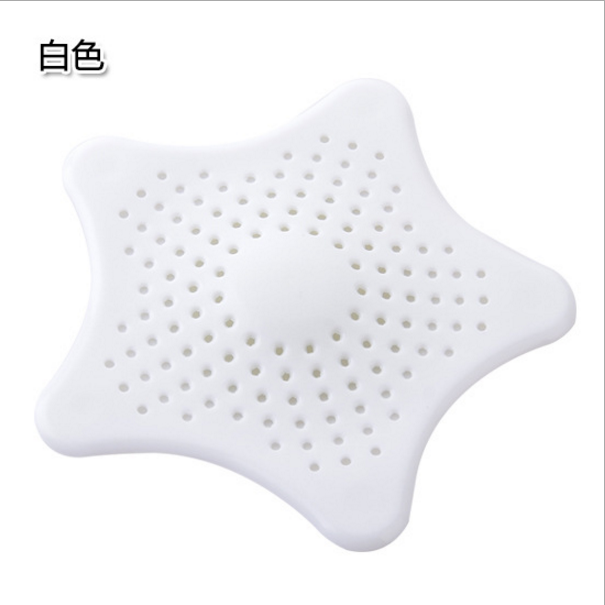 Light Color Silicone Five-Pointed Star Starfish Scullery Filter Screen Bathroom Floor Drain with Suction Cup OPP Bag Light Color Silicone Five-Pointed Star Starfish Scullery Filter Screen Bathroom Floor Drain with Suction Cup OPP Bag