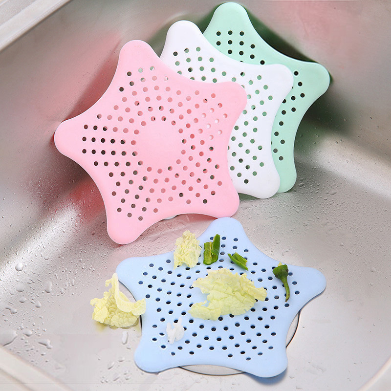 EBay Five-Pointed Star Kitchen Sink Anti-Blocking Floor Drain Bathroom Filter Net Starfish Silicone Floor Drain Stall