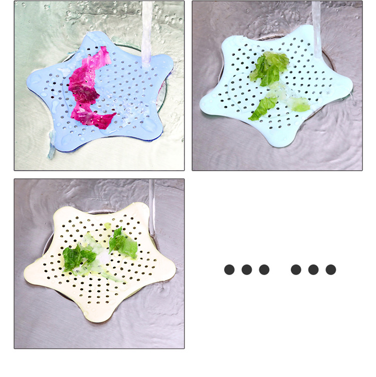 EBay Five-Pointed Star Kitchen Sink Anti-Blocking Floor Drain Bathroom Filter Net Starfish Silicone Floor Drain Stall EBay Five-Pointed Star Kitchen Sink Anti-Blocking Floor Drain Bathroom Filter Net Starfish Silicone Floor Drain Stall