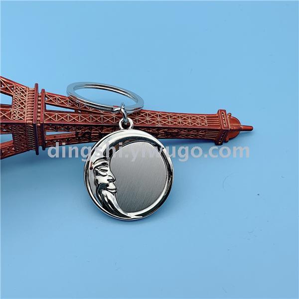 Guangdong Zinc Alloy Key Ring Metal Keychains Small Pendant round Single-Card Keychain with Customized Logo Guangdong Zinc Alloy Key Ring Metal Keychains Small Pendant round Single-Card Keychain with Customized Logo