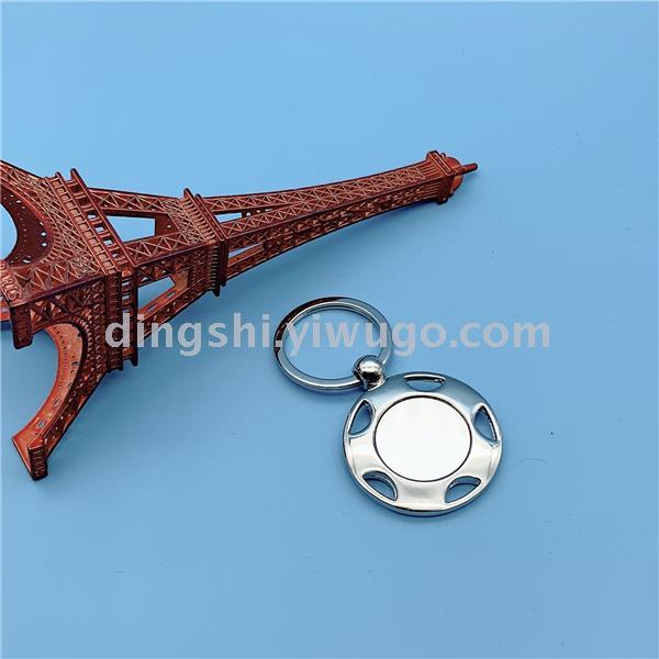 Guangdong Zinc Alloy Key Ring Metal Keychains Small Pendant round Single-Card Keychain with Customized Logo Guangdong Zinc Alloy Key Ring Metal Keychains Small Pendant round Single-Card Keychain with Customized Logo