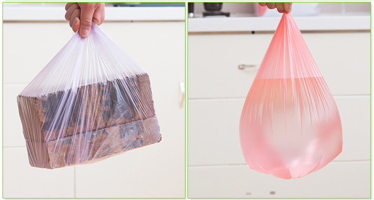 Factory Direct Sales Continuous Roll PE New Material Disposable Garbage Bag Thickened Mixed Color Office Environmental Protection Garbage Bag Wholesale