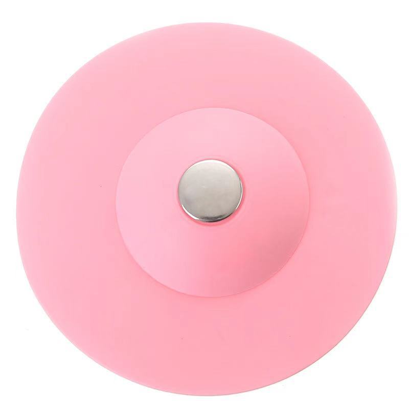Kitchen Bathroom Sink Insect-Proof Deodorant Leak-Proof Flying Saucer Press-Type Silicone Bounce Floor Drain Easy Drainage Stop Dirt