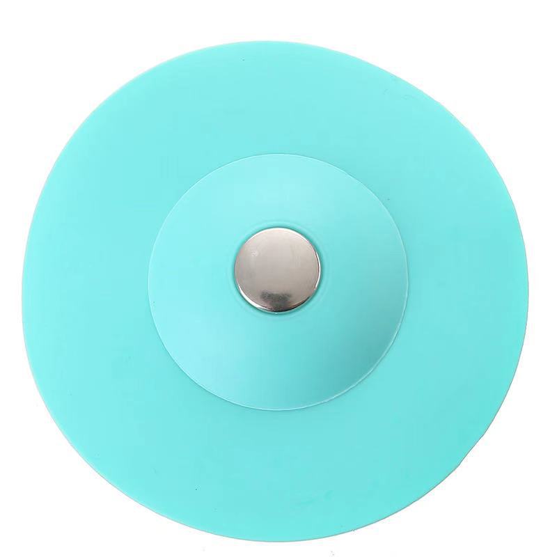 Kitchen Bathroom Sink Insect-Proof Deodorant Leak-Proof Flying Saucer Press-Type Silicone Bounce Floor Drain Easy Drainage Stop Dirt
