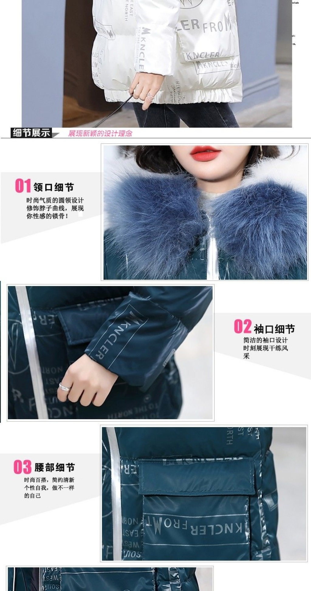 Glossy Cotton-Padded Clothes 2020 New Women's Korean Style Winter Mid-Length Thick Disposable Cotton-Padded Clothes Loose down Cotton Jacket Fashion