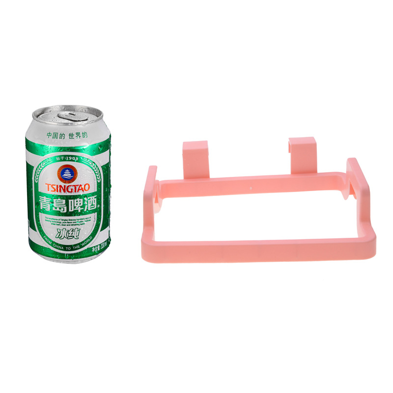 Creative Plastic door-to-back garbage bag shelf multi-function kitchen cupboard door behind the cloth hanging rack storage hooks