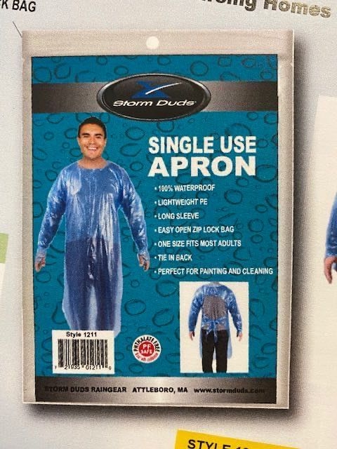 Disposable Protective Apron, Protective Clothing PE CPE, Waterproof, Thumb Suit, Non-Woven Clothes