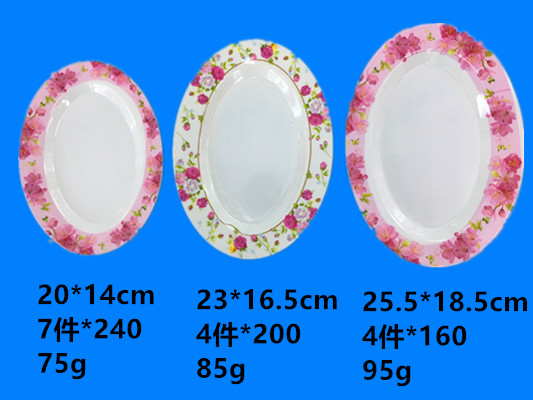 Melamine tableware Melamine plate imitation ceramic appliqued plate mei nai plate design can be sold by ton