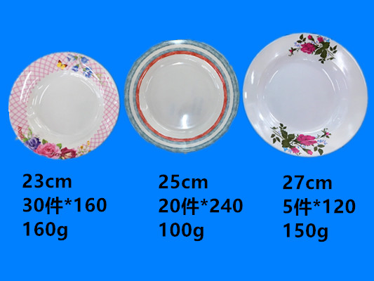 Melamine tableware Melamine plate imitation ceramic appliqued plate mei nai plate design can be sold by ton