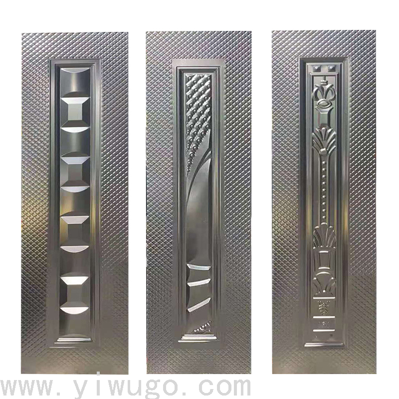 Anti-Theft Door Cold-Rolled Embossed Door Panel Embossed Galvanized Plate Style Fully Supports Foreign Trade