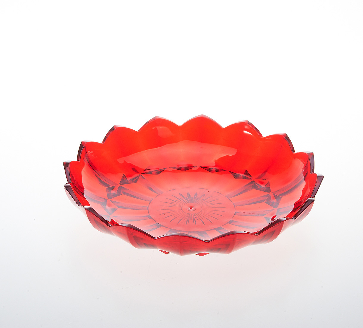 Wholesale Color PS Fruit Plate, Creative Leaf Fruit Plate, Large Leaf Glass Fruit Plate