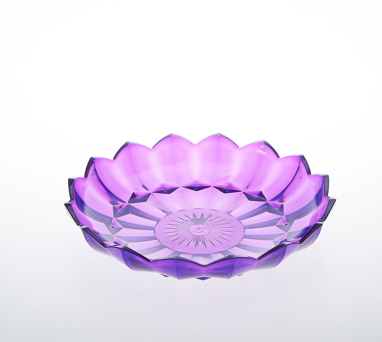 Wholesale Color PS Fruit Plate, Creative Leaf Fruit Plate, Large Leaf Glass Fruit Plate