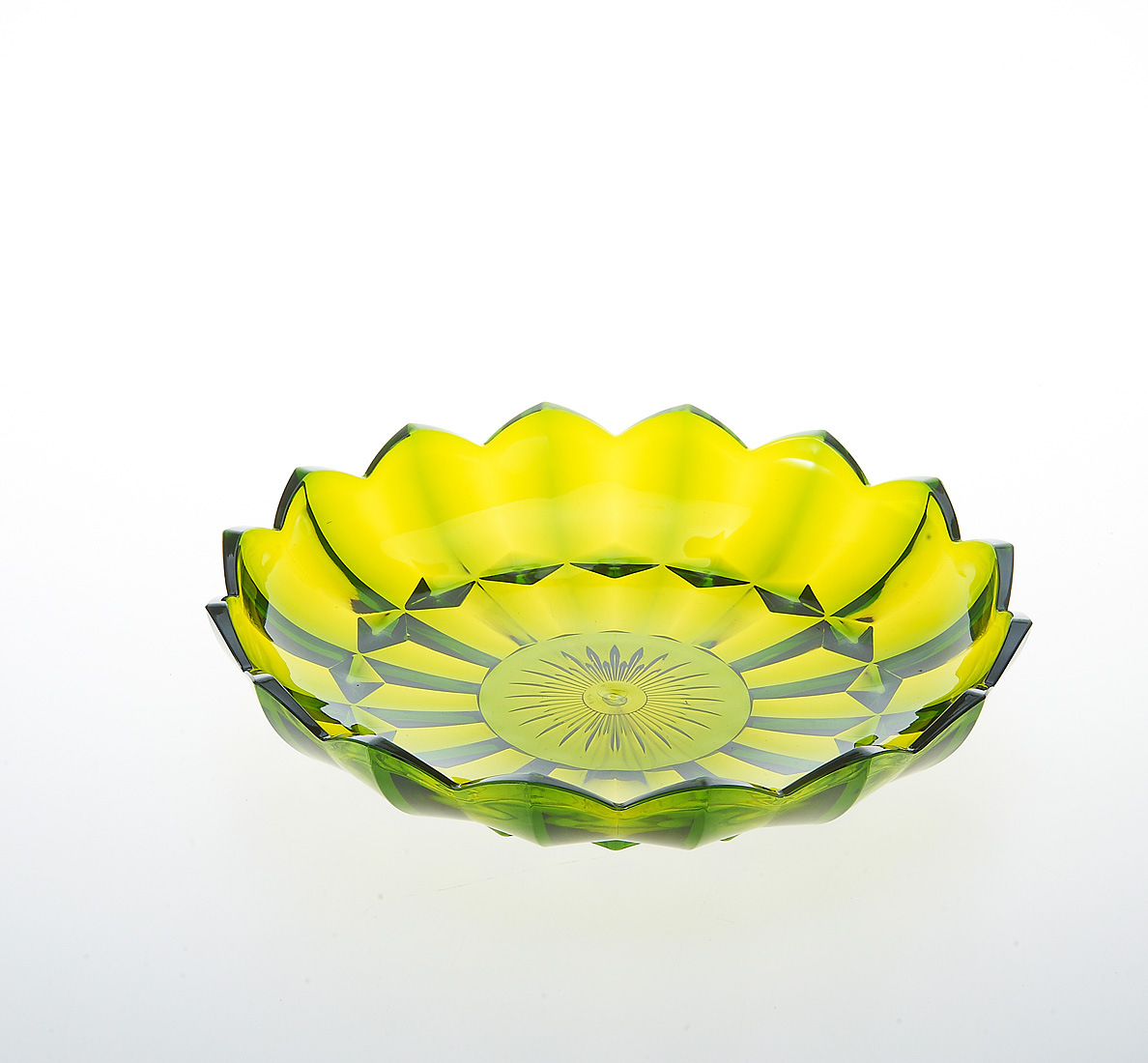 Wholesale Color PS Fruit Plate, Creative Leaf Fruit Plate, Large Leaf Glass Fruit Plate