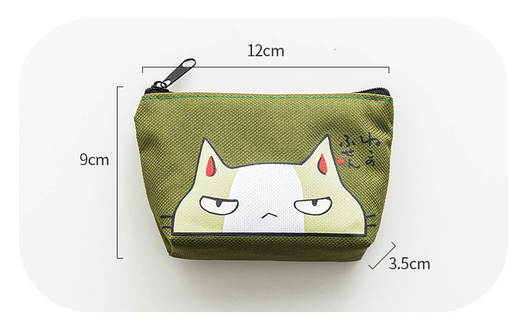 Oxford cloth cat change purse waterproof express coin bag key bag card bag easy to carry