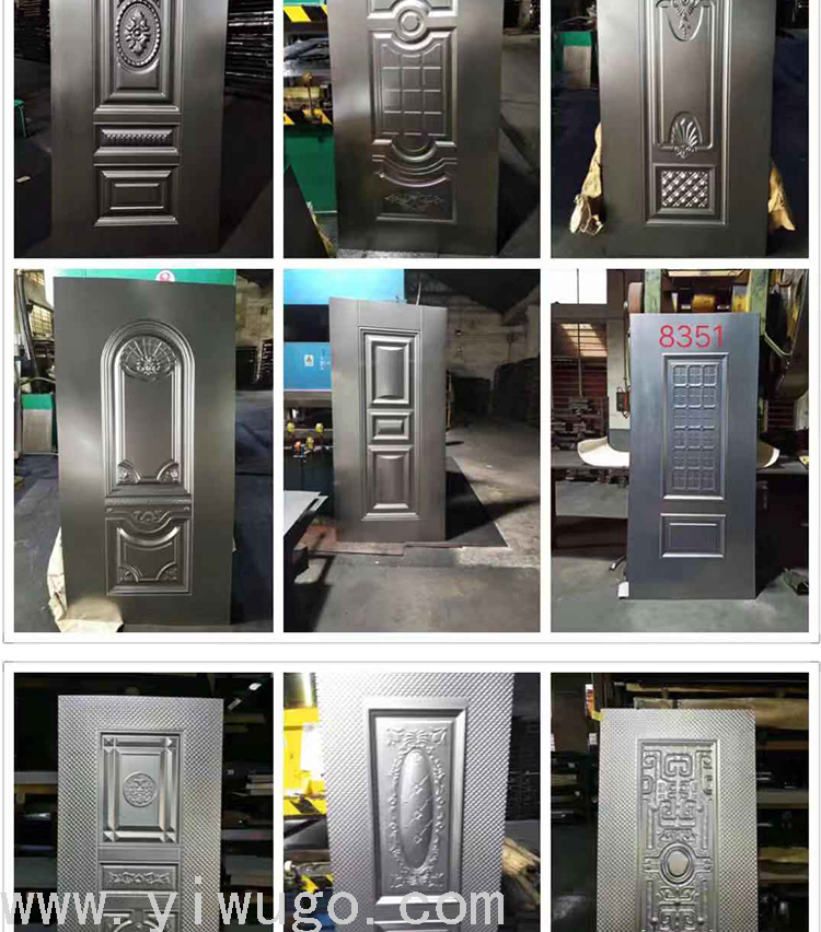  Checkered Plate Iron Sheet Door Surface Processing Cold Rolled Door Panel Export Best-Selling Foreign Trade Product