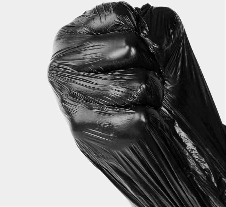[Vest Portable Garbage Bag] 50 PCs Thickened Garbage Bag Household Disposable Portable Black Wholesale
