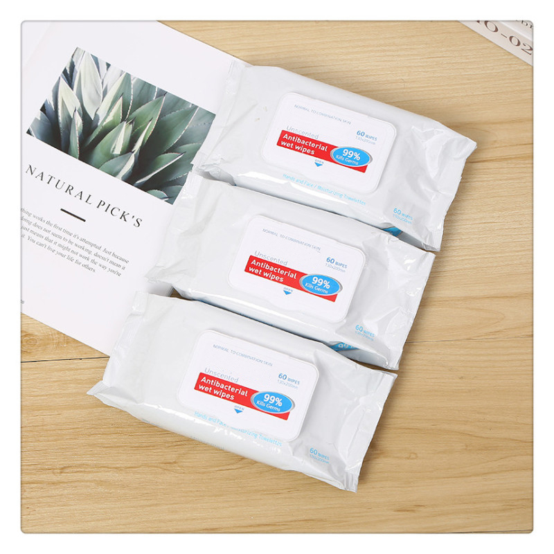 60pcs 99.99% Stabbed wipes, Stabbed with a cover wet, equipped with disposable wipes 60pcs 99.99% Stabbed wipes, Stabbed with a cover wet, equipped with disposable wipes