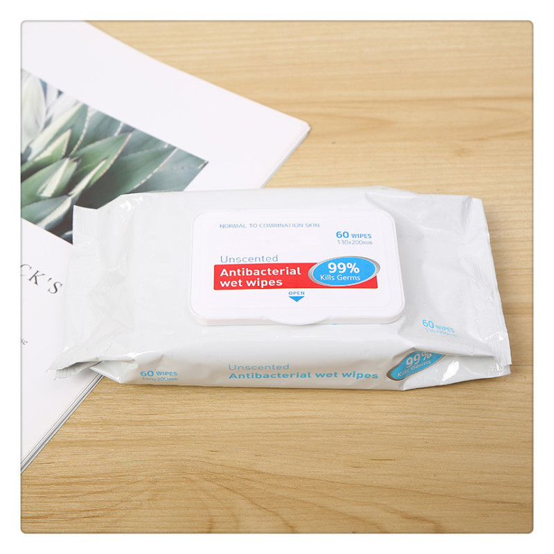 60pcs 99.99% Stabbed wipes, Stabbed with a cover wet, equipped with disposable wipes 60pcs 99.99% Stabbed wipes, Stabbed with a cover wet, equipped with disposable wipes