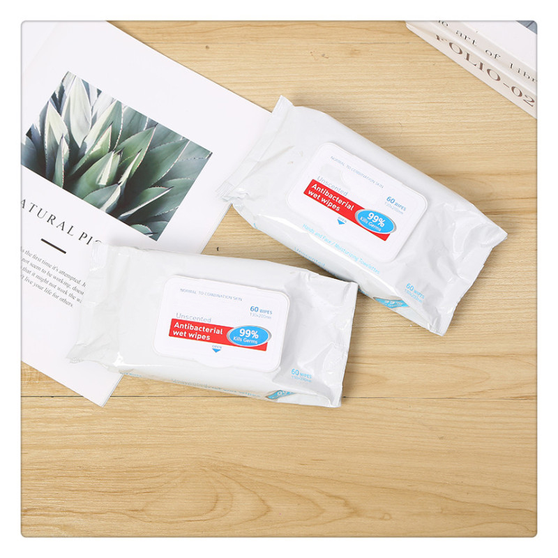 60pcs 99.99% Stabbed wipes, Stabbed with a cover wet, equipped with disposable wipes 60pcs 99.99% Stabbed wipes, Stabbed with a cover wet, equipped with disposable wipes